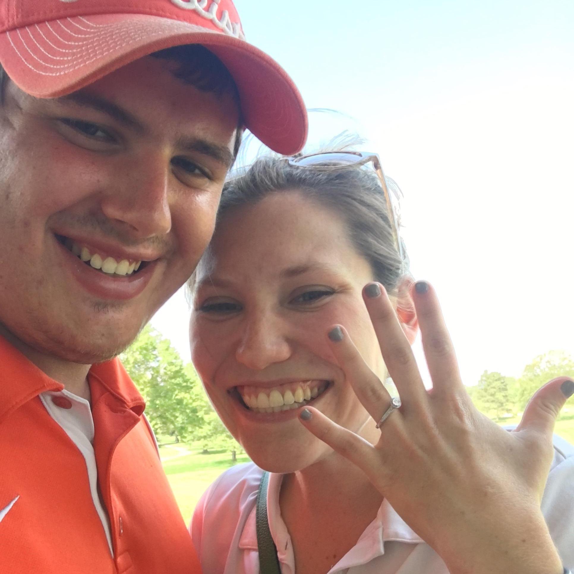 The day we got engaged! August 12, 2017 at Otter Creek Golf Course