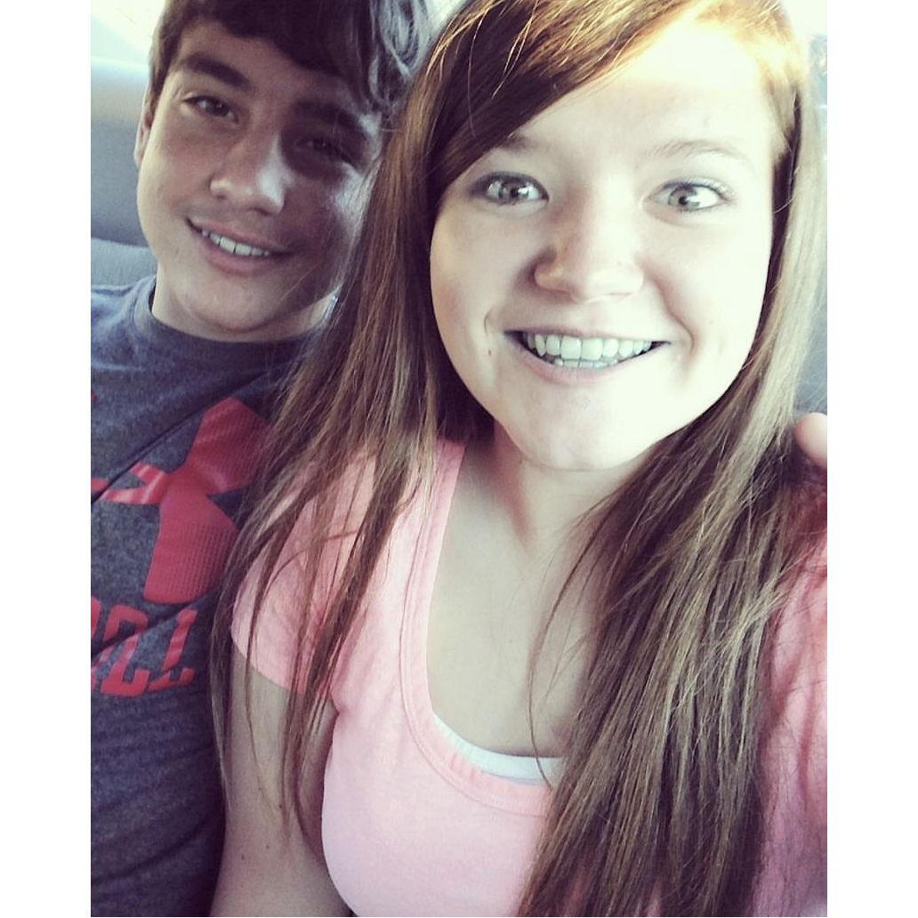 Our first date.. Right after a trip to an ice cream place that stained my mouth blue... still my favorite!
