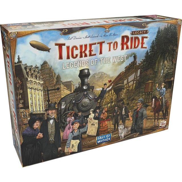 Ticket to Ride Legacy: Legends of The West Board Game - The Ultimate Train Adventure! Strategy Game, Family Game for Kids and Adults, Ages 10+, 2-5 Players, 20-90 Min Playtime, Made by Days of Wonder