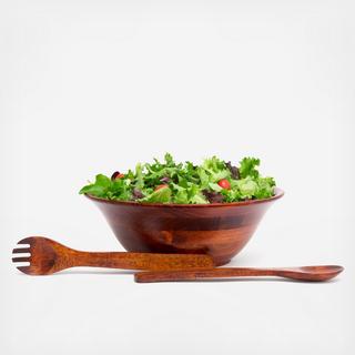 Flared Serving Bowl with Servers