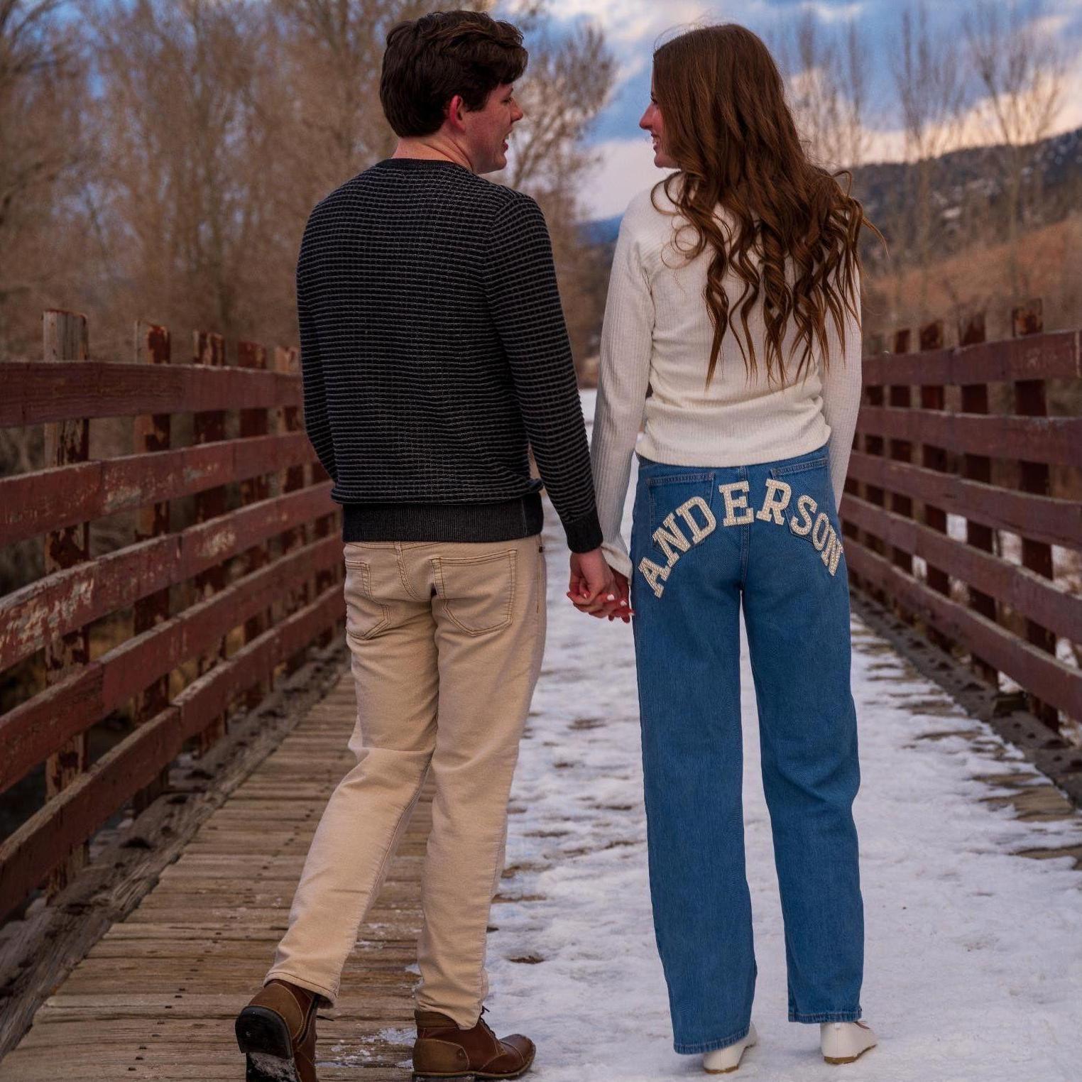 The jeans were a surprise for Nic, he had no idea!