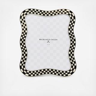 Wavy Check Silver Plated Frame