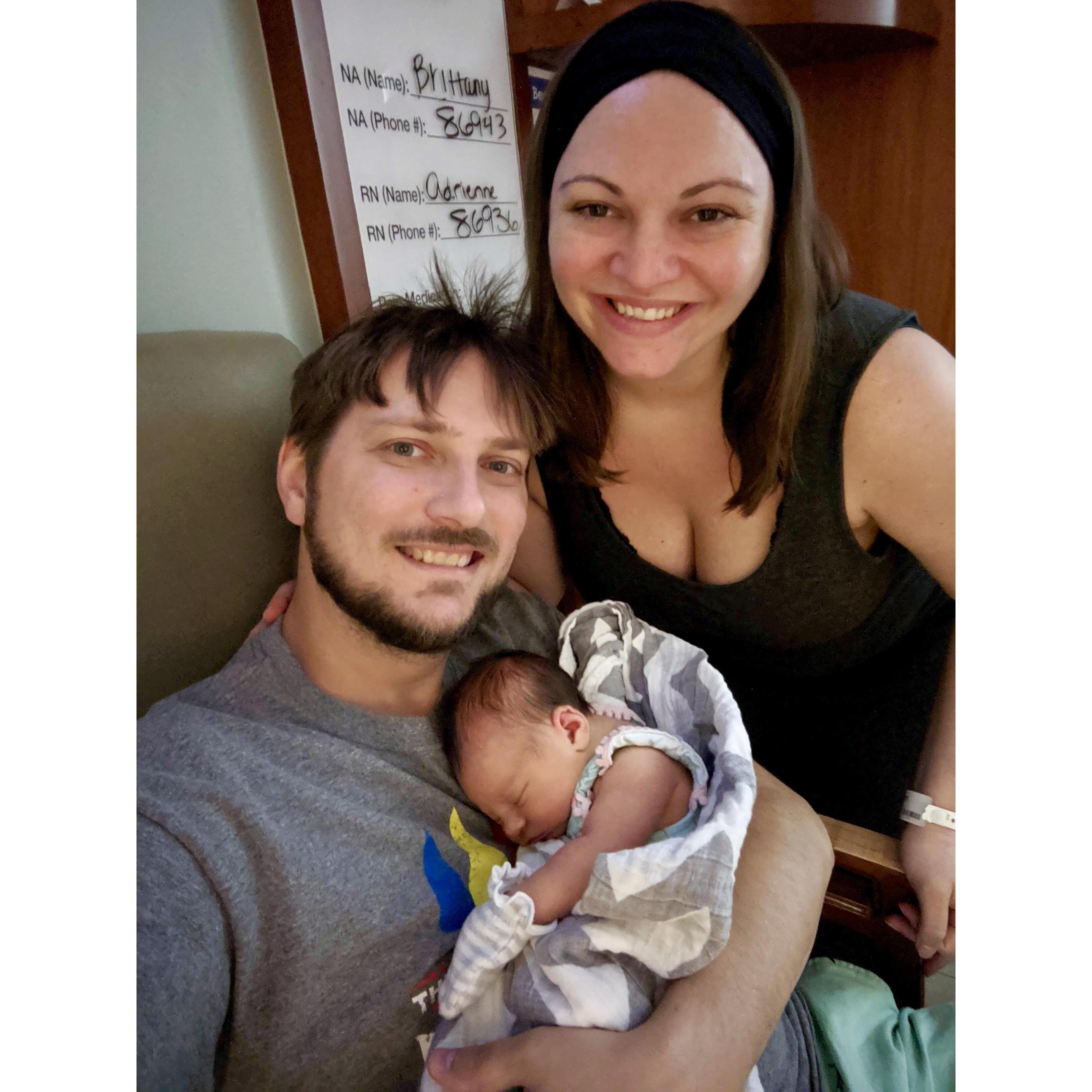 Just before our discharge from the hospital ❤️