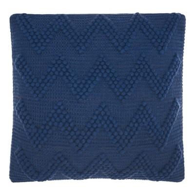 Vintage Indigo Chevron Throw Pillow - Mina Victory