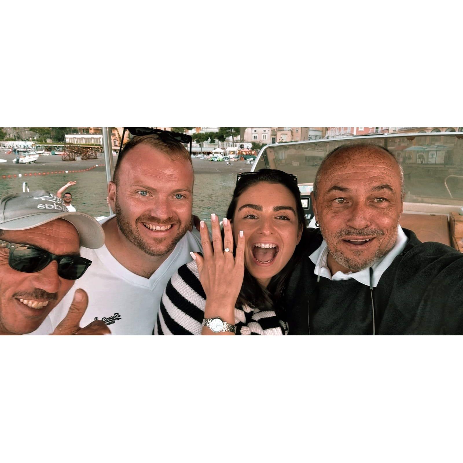 And finally... the day Tania said yes and the people that helped Colin to make it happen :)