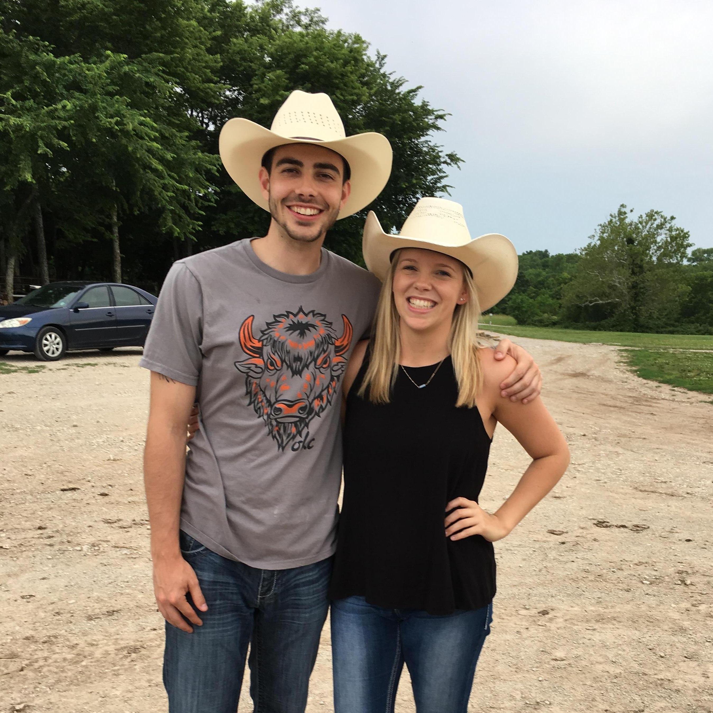 One of our best dates, horseback ridding in Paola, KS!