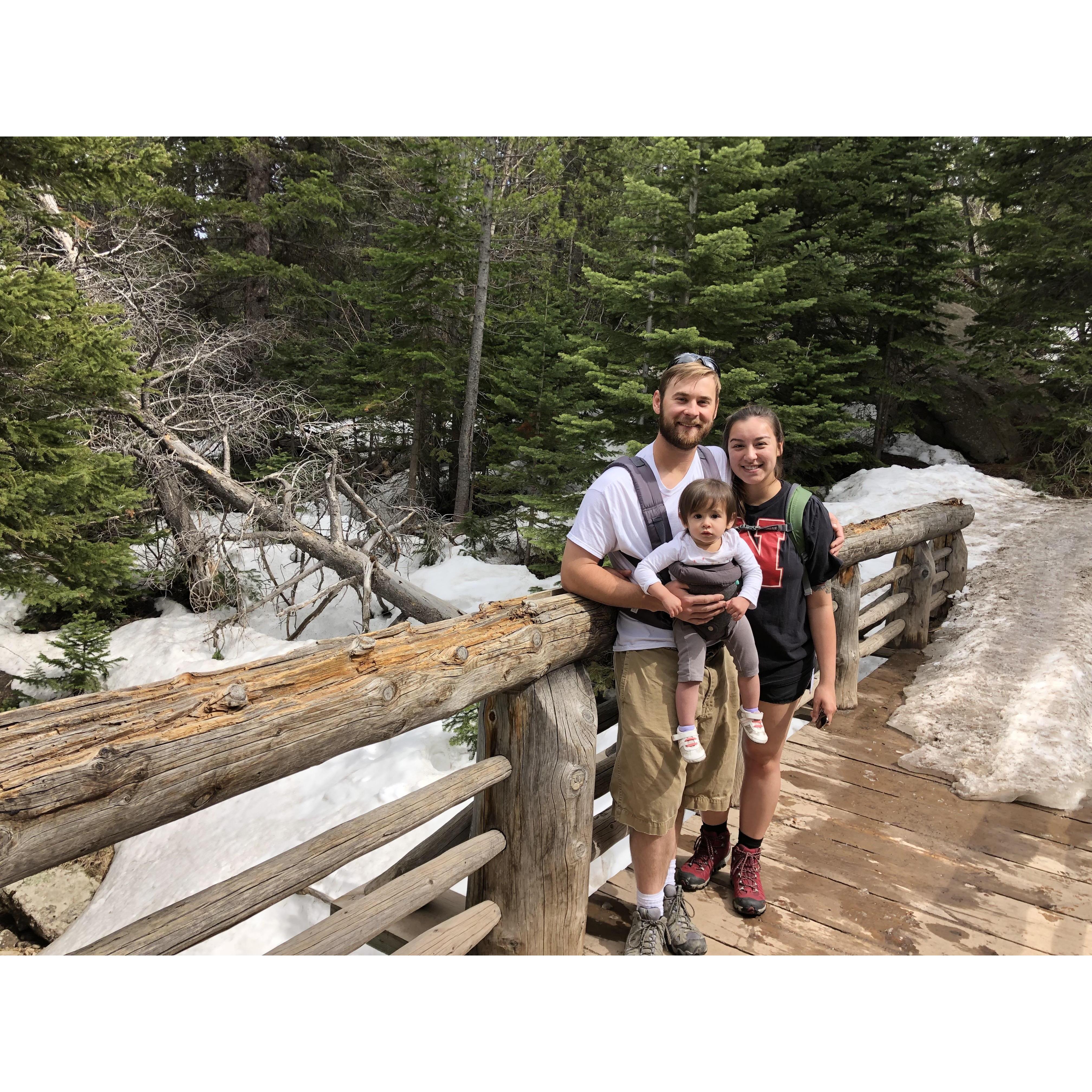 An early summer family hike in Rocky Mountain National Park.