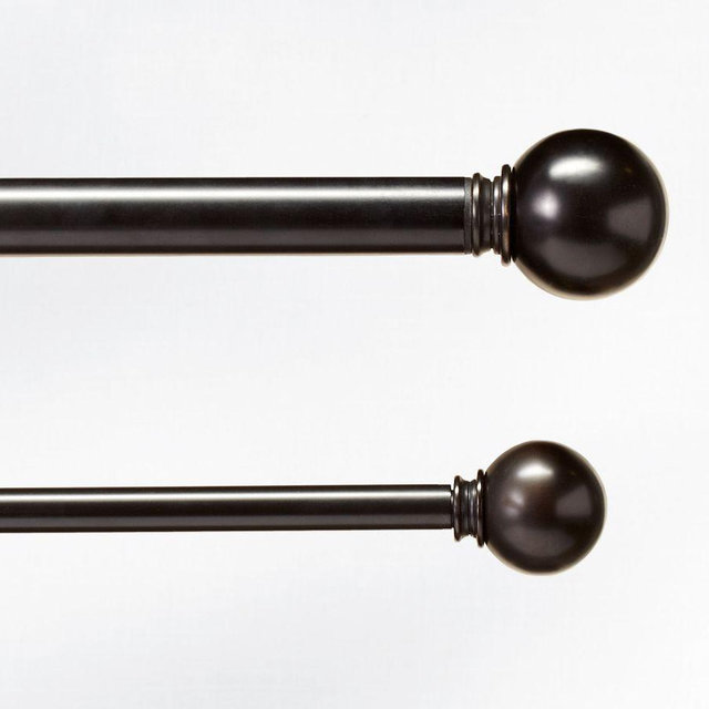 Standard Ball Finial - Set of 2, Antique Bronze, 1.25" Diam.