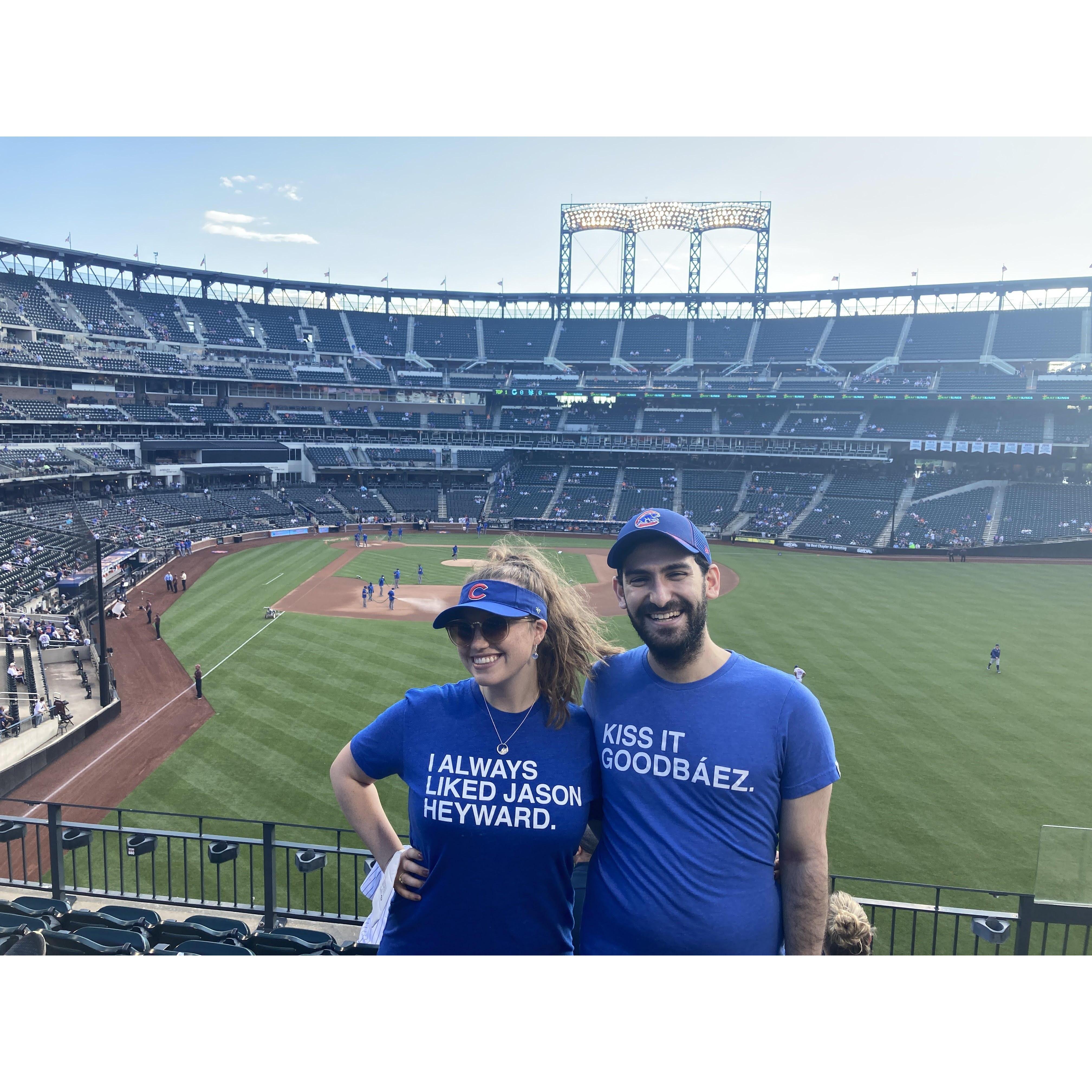 Rooting on the cubbies at Citi Field, June 15, 2021