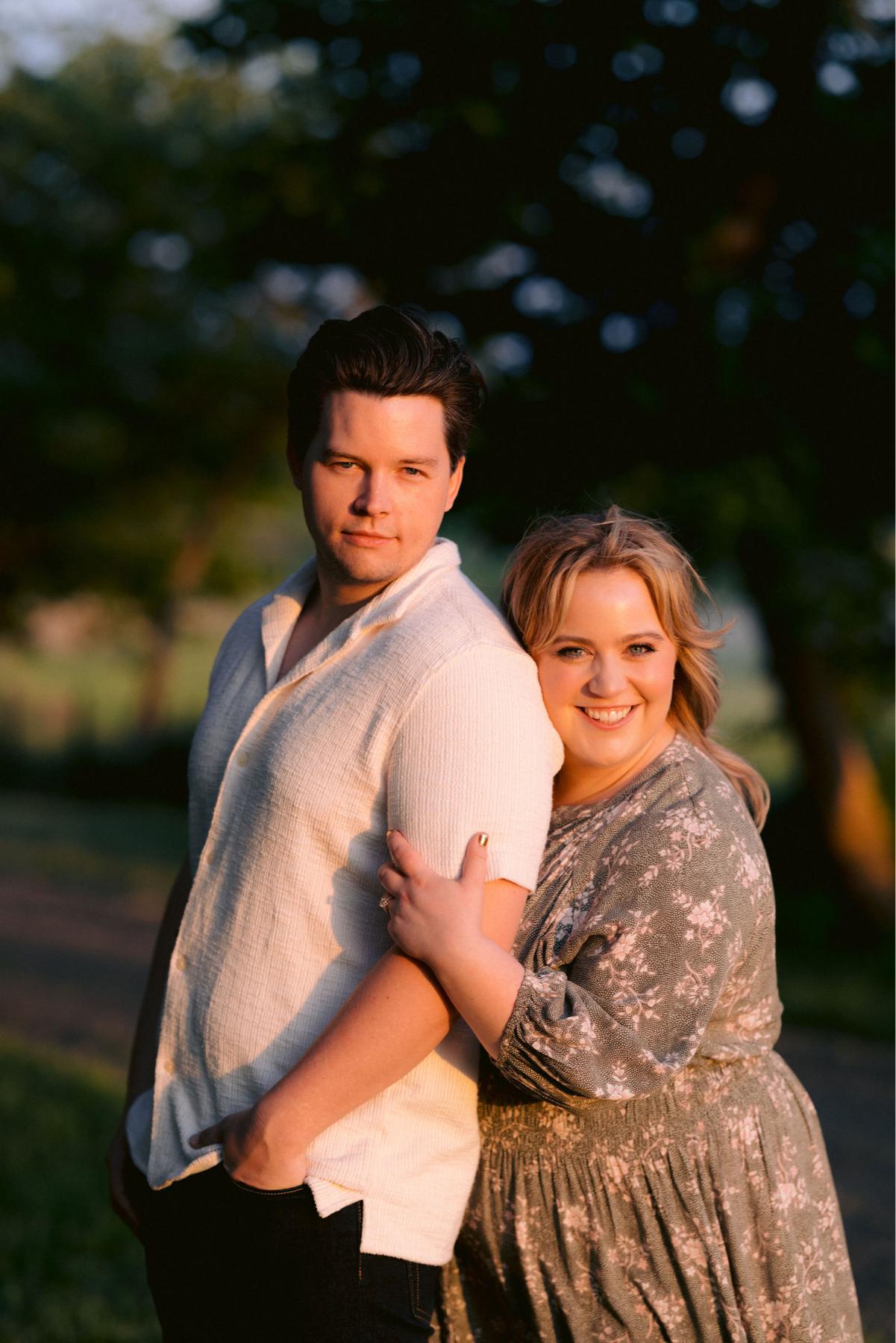Eli looking like a model during engagement photos!