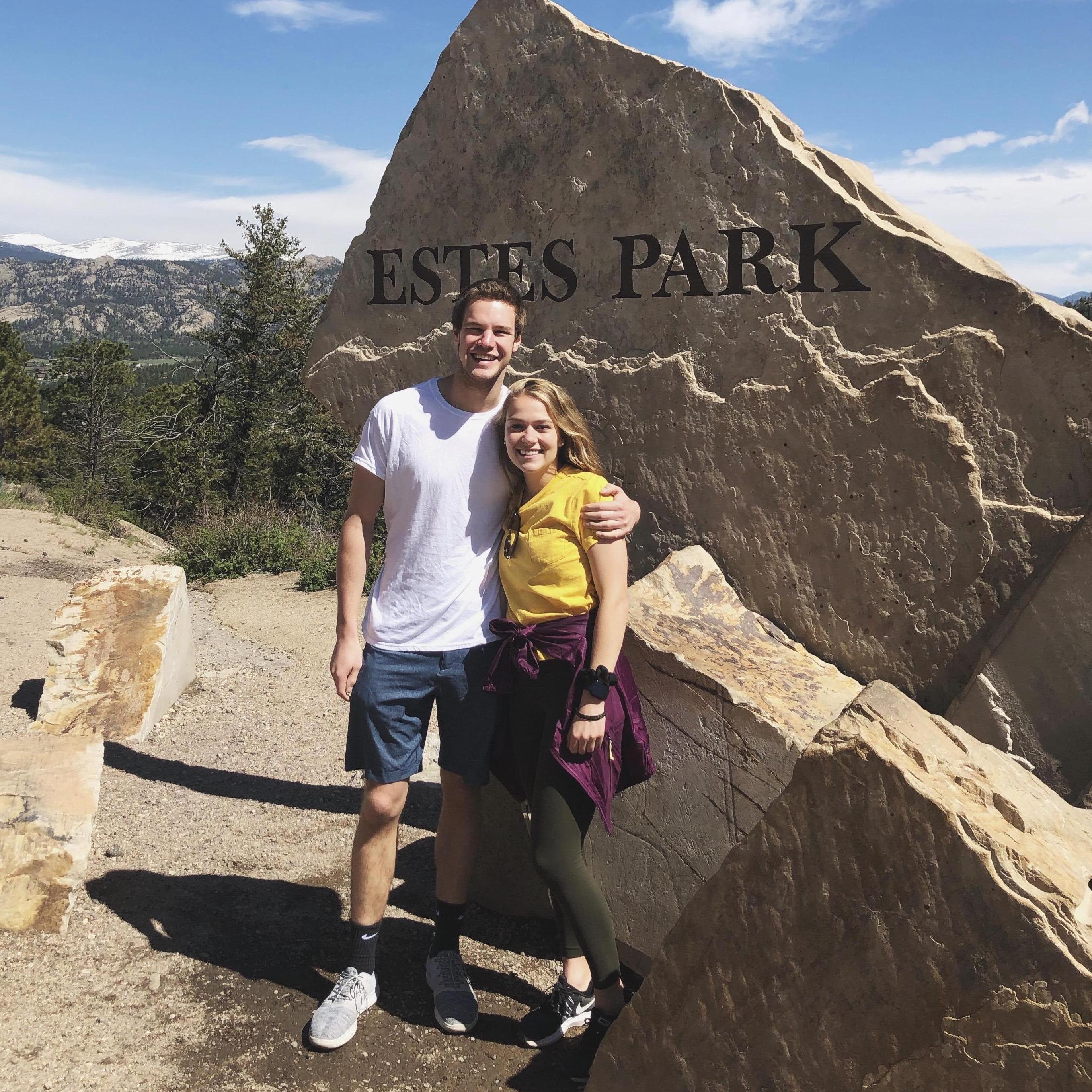 June 2019: Our first vacation together—we went to Denver and then Estes Park!