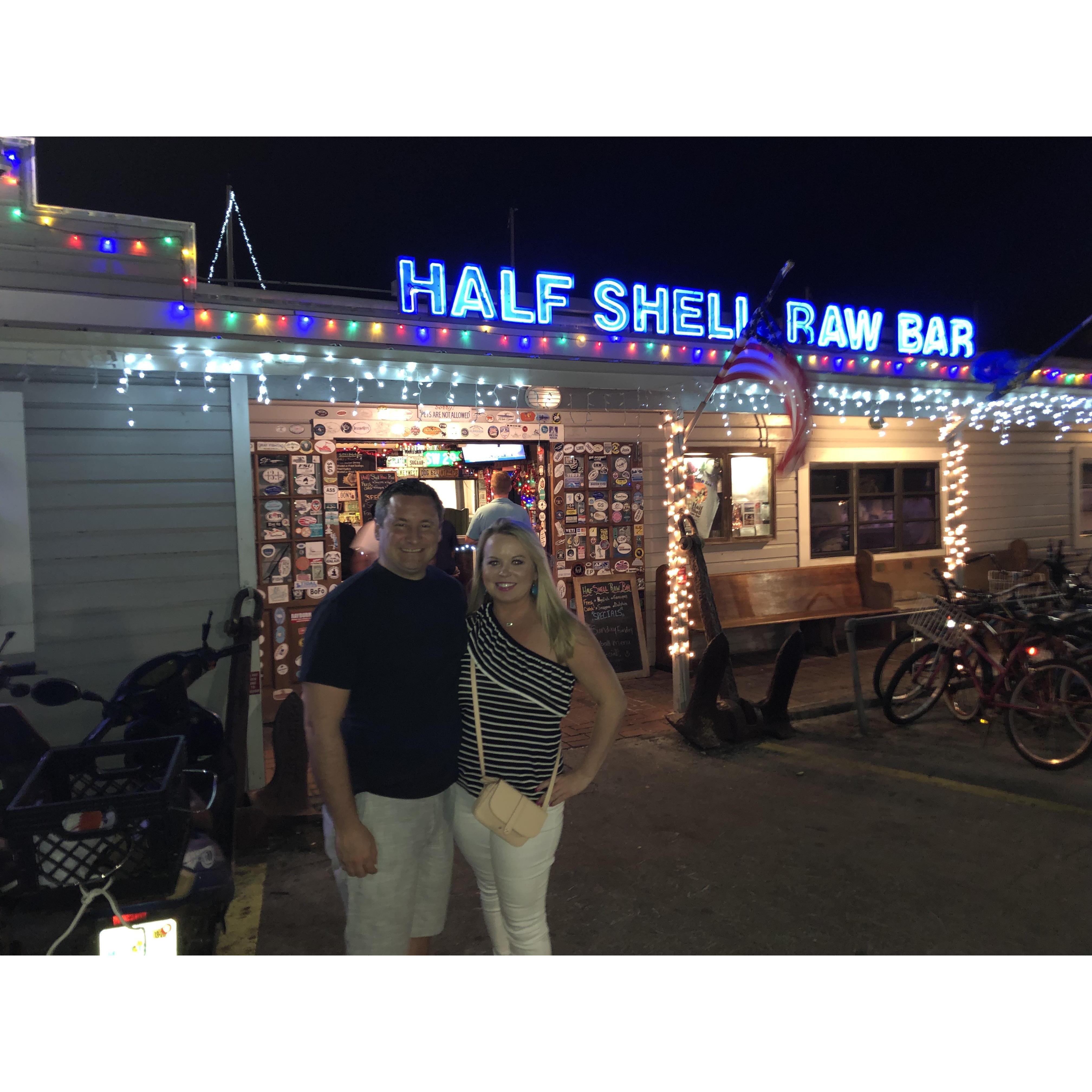 Tom and I at one of our favorite restaurants in Key West!
