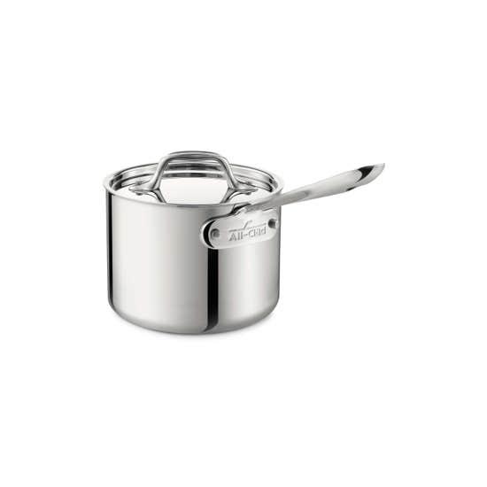 D3 Stainless 3-ply Bonded Cookware, Sauce Pan with lid, 1.5 quart