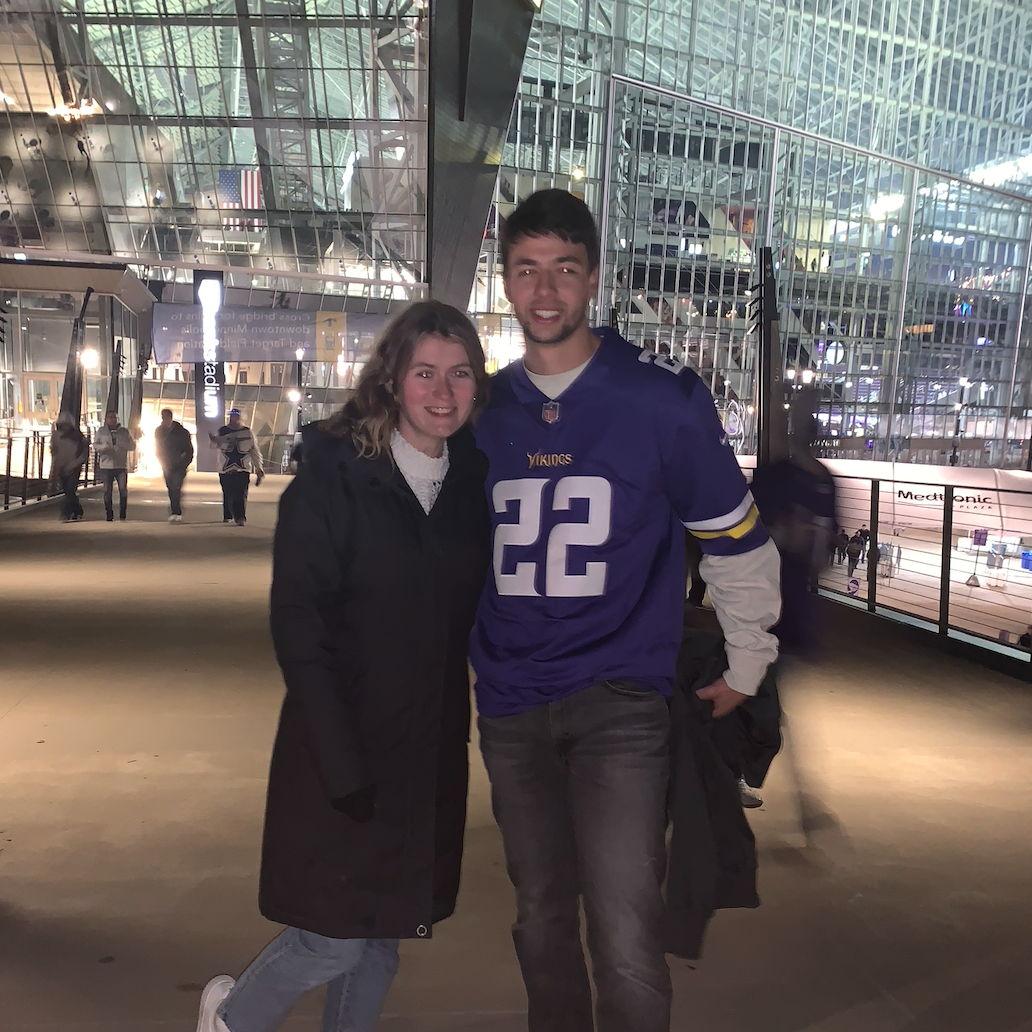 Emma's first Vikings game (2021)