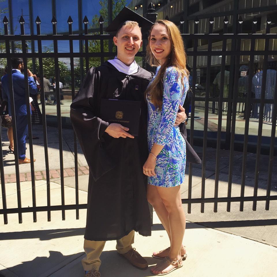 Celebrating Ryan's graduation with his Master's degree - May 2017