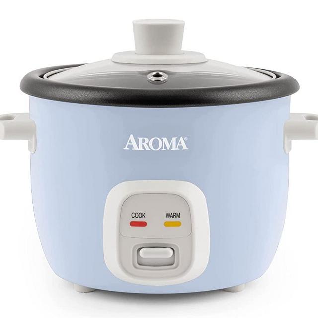 Aroma Housewares 4-Cups (Cooked) / 1Qt. Rice & Grain Cooker (ARC-302NGBL), Blue