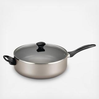 Nonstick Covered Jumbo Saute Pan with Helper Handle