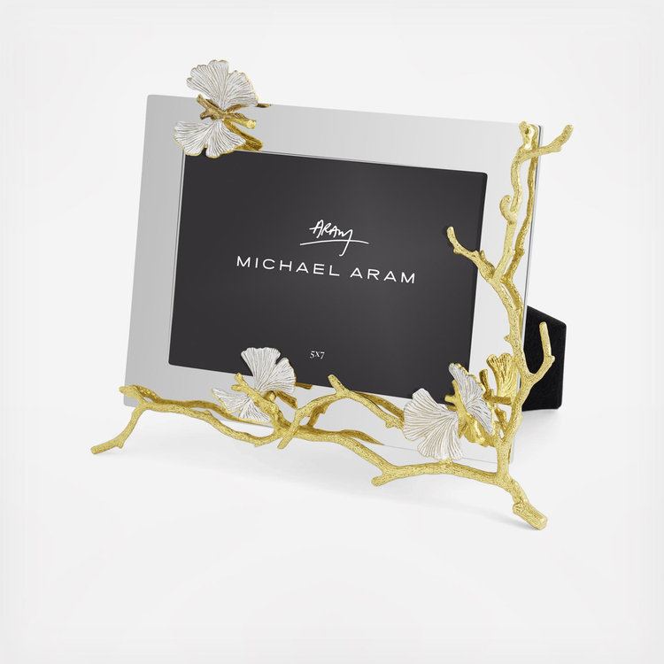 Michael Aram, Butterfly Ginkgo Gold Reflective Photo Frame | Zola