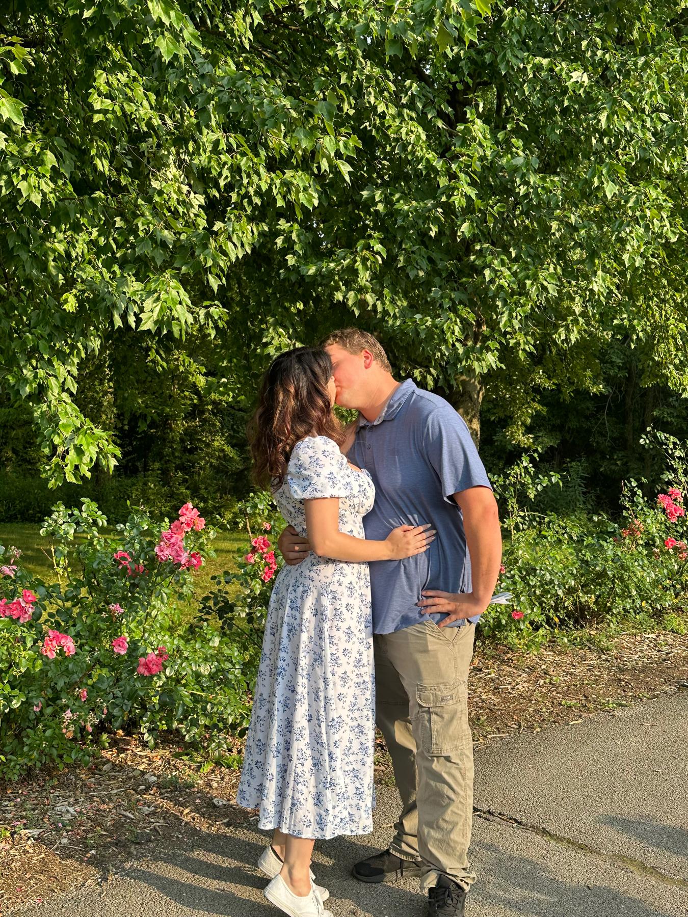 First Kiss as Fiances
