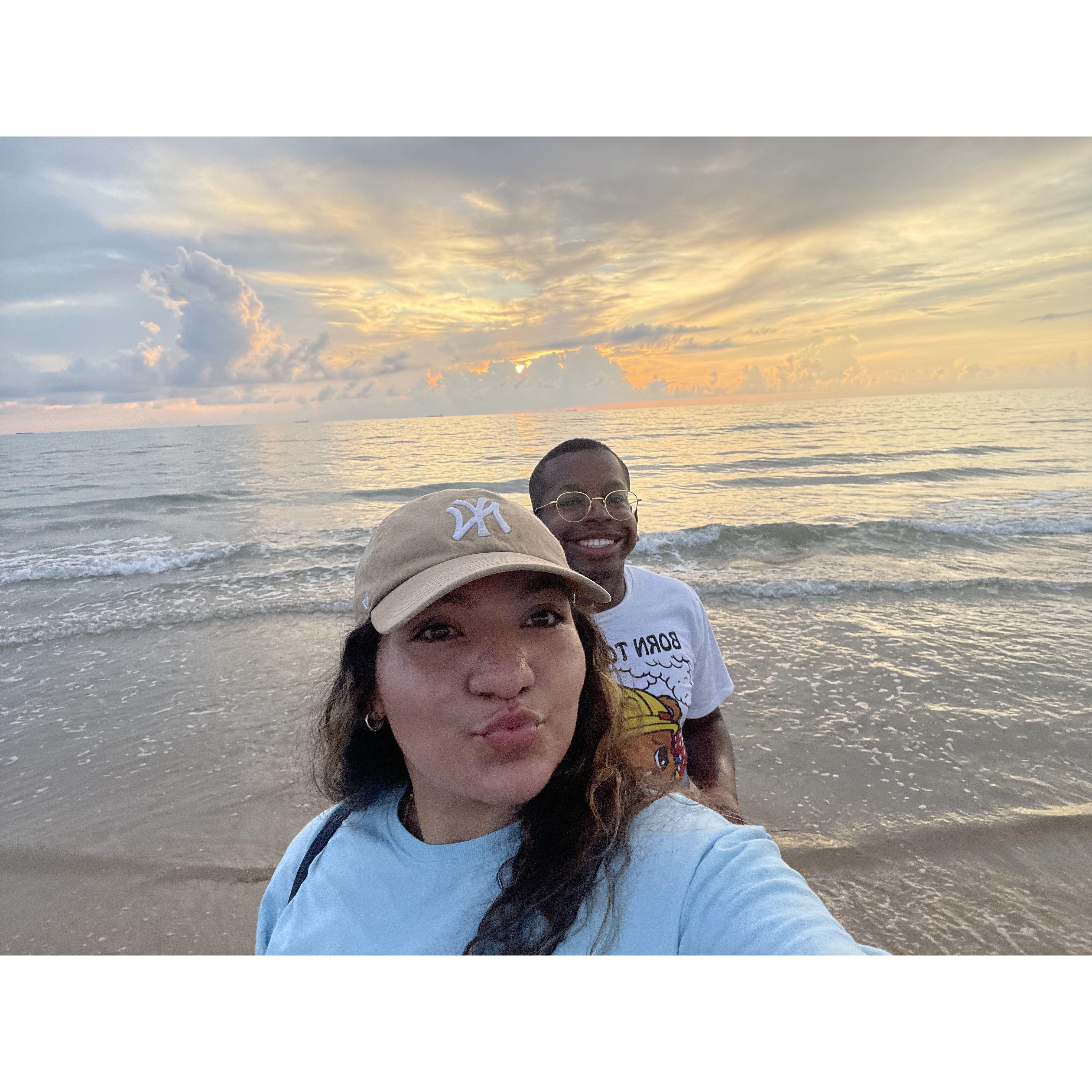 Catching the sunrise at South Padre Island!