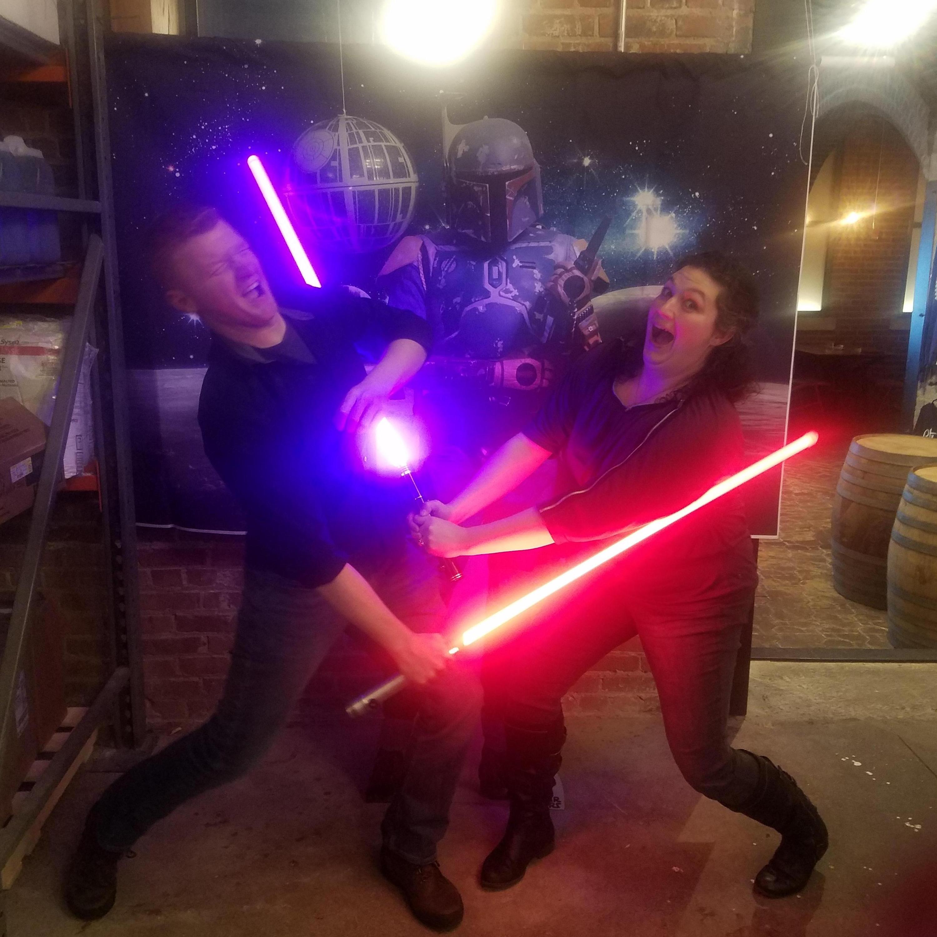 Star Wars Trivia night that we took 3rd with Kate and Chris!!! May 2019