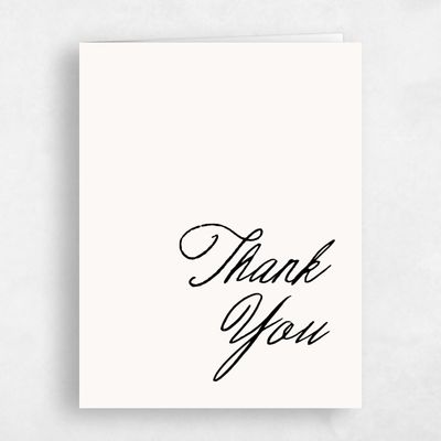 Beige Wedding Thank You - Devan Portrait