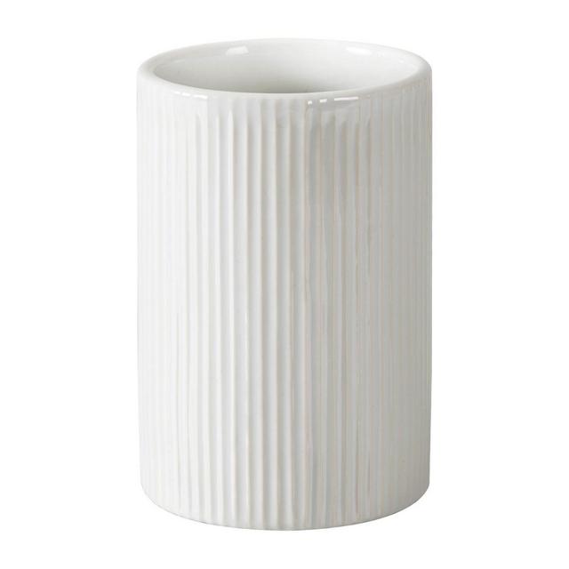 Hotelier Bathroom Tumbler Gray/White - Allure Home Creations