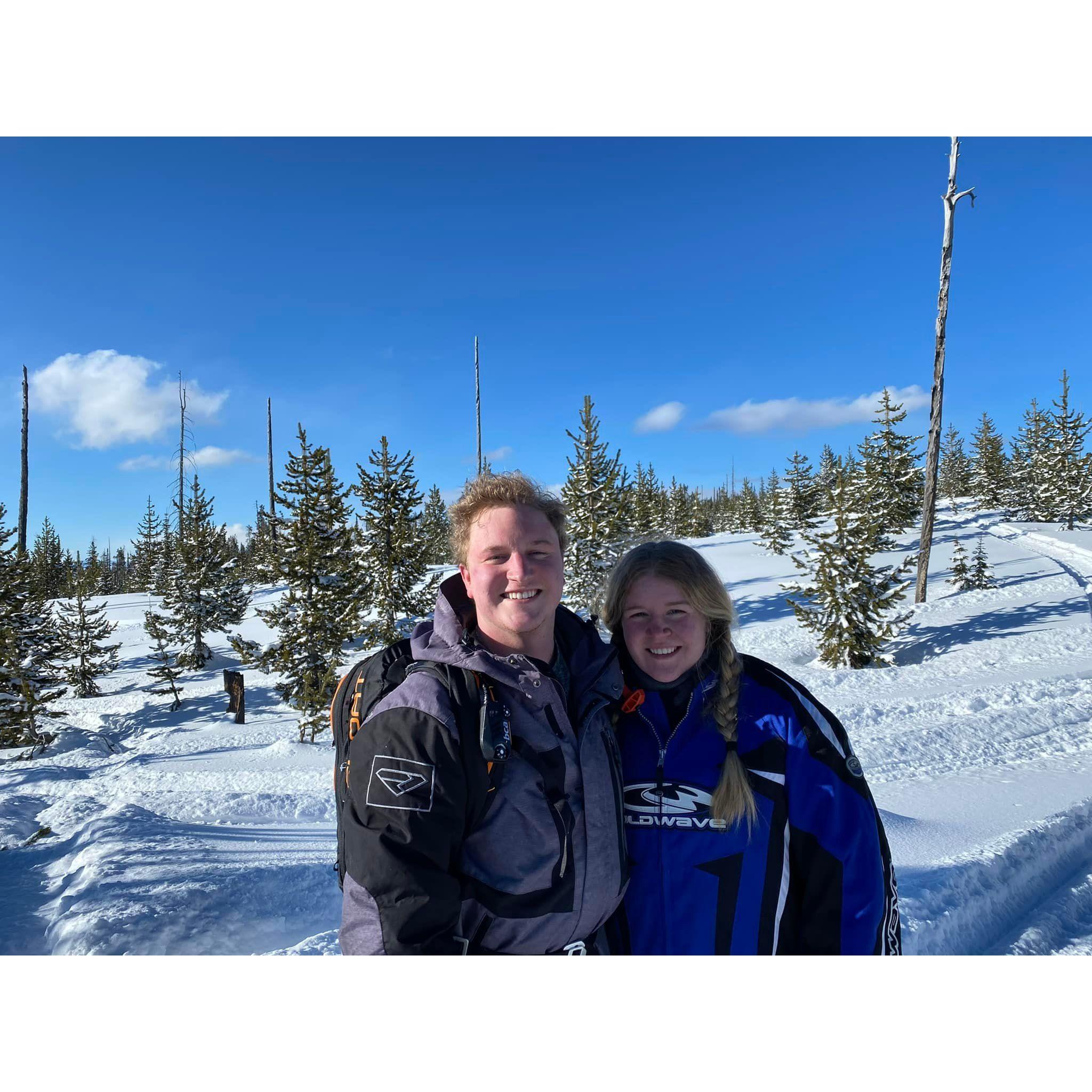 Snowmobiling in Island Park, Idaho