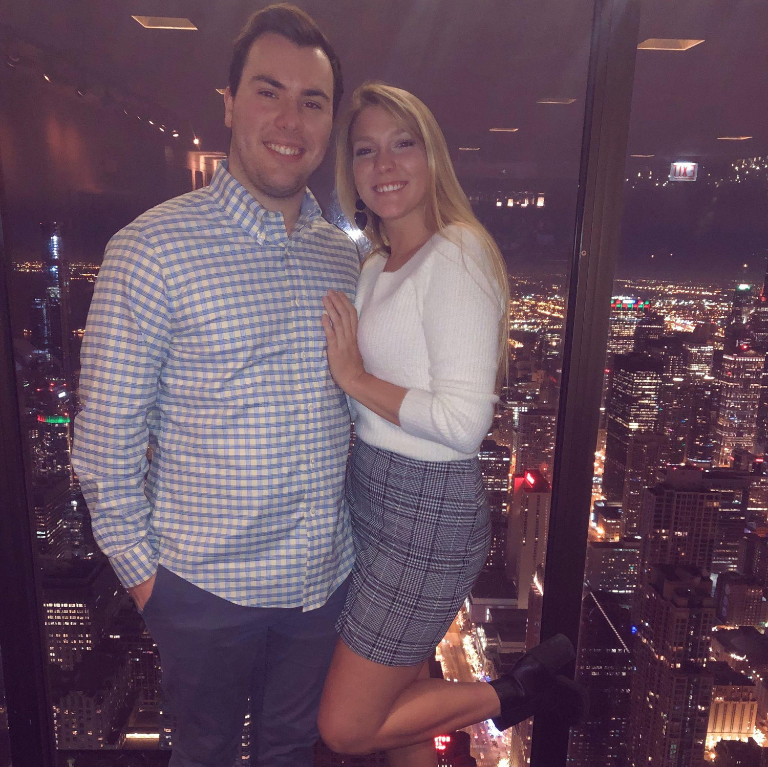 An anniversary dinner at the top of the Hancock