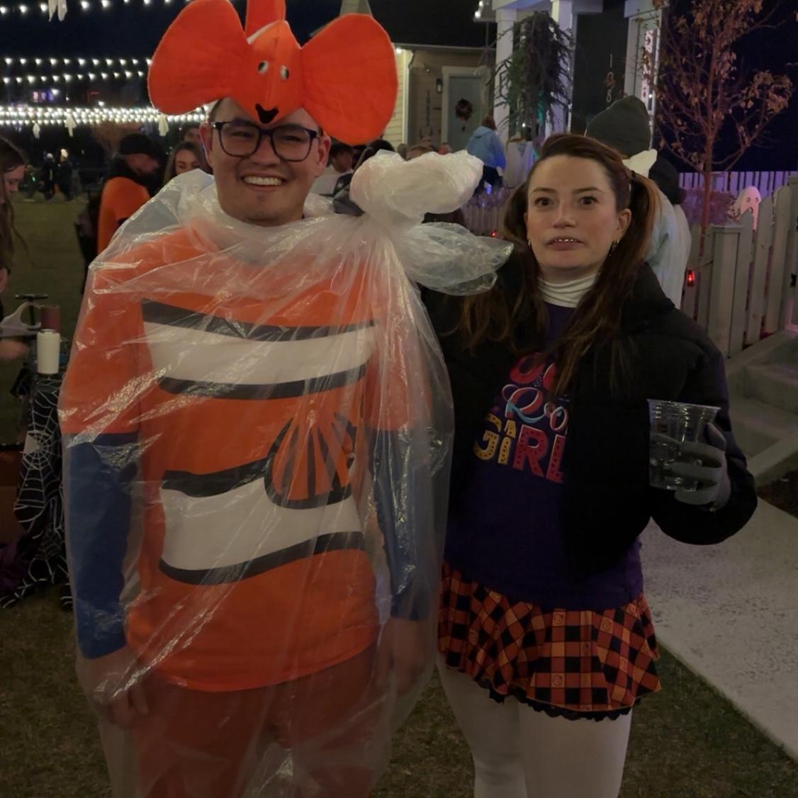 Realized a trend this year… Ashley is the character and Erik is the animal side kick…