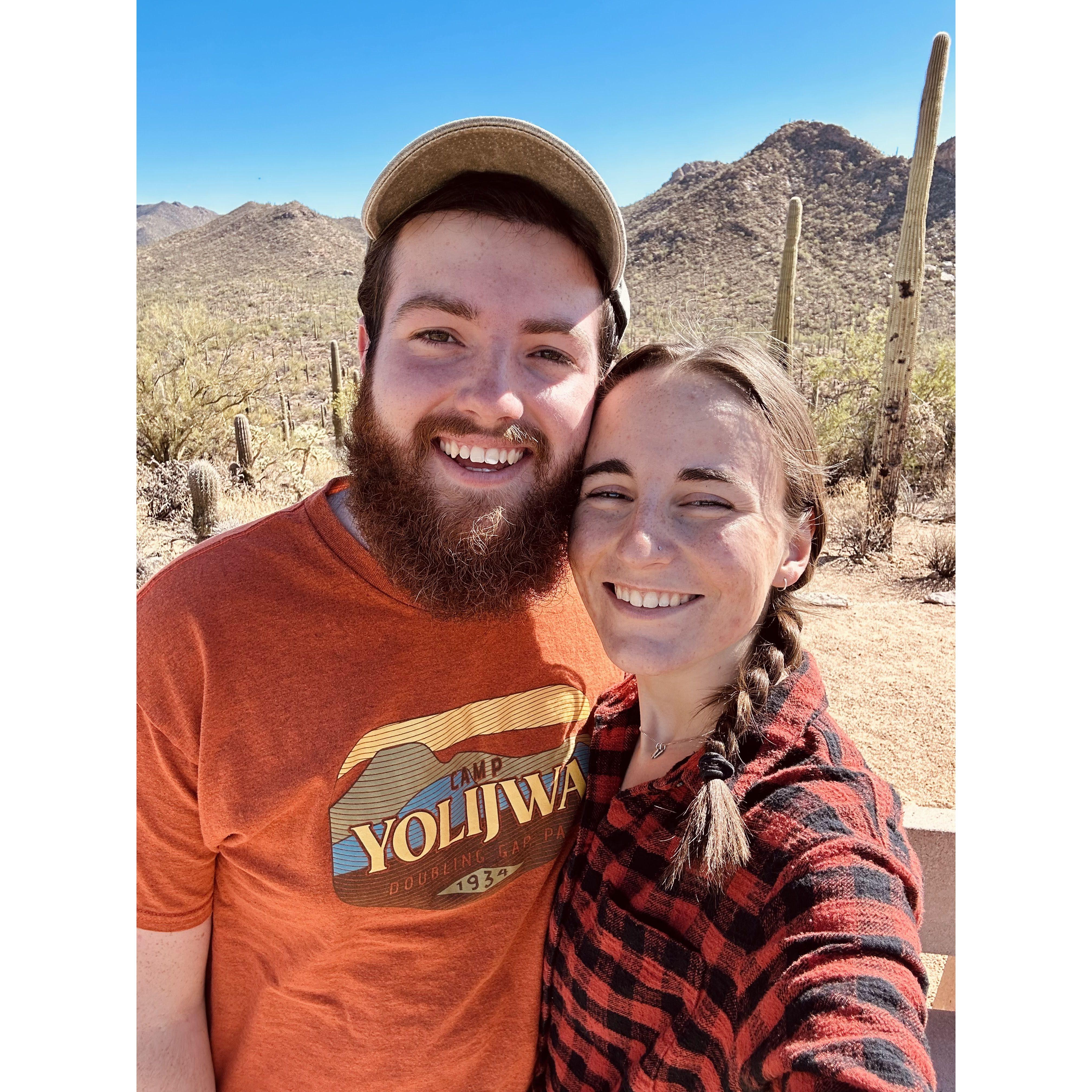 11/9/24. Spent the day after we got engaged in Saguaro National Park!