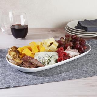 Everyday White Organic Serving Platter