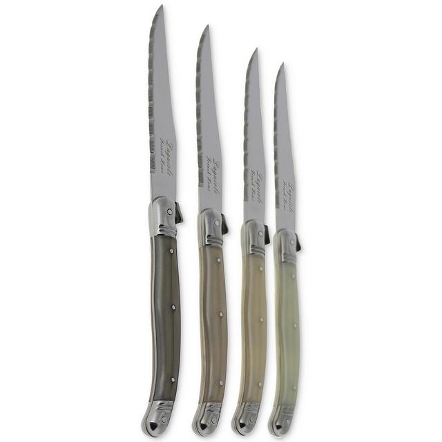 French Home Laguiole Neutral Tones Steak Knives, Set of 4