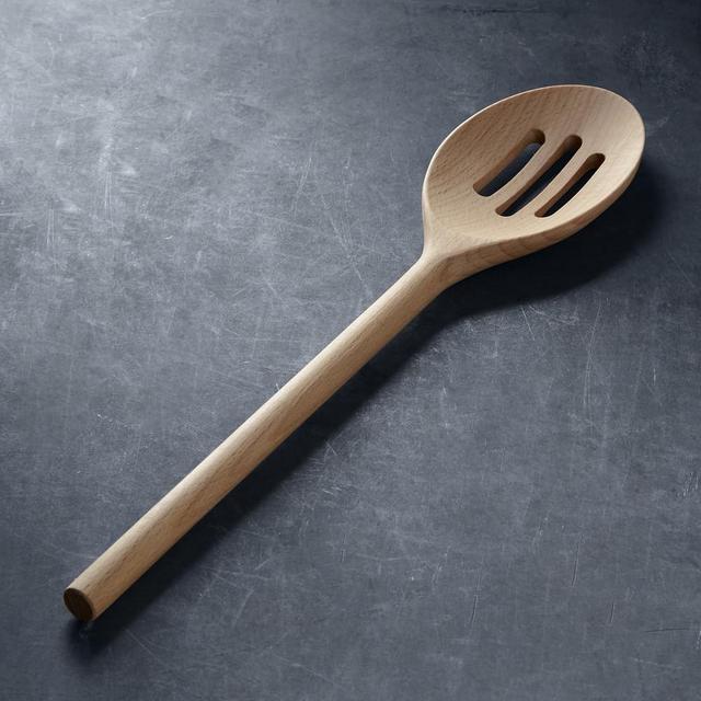 Williams Sonoma Open Kitchen Wood Slotted Spoon