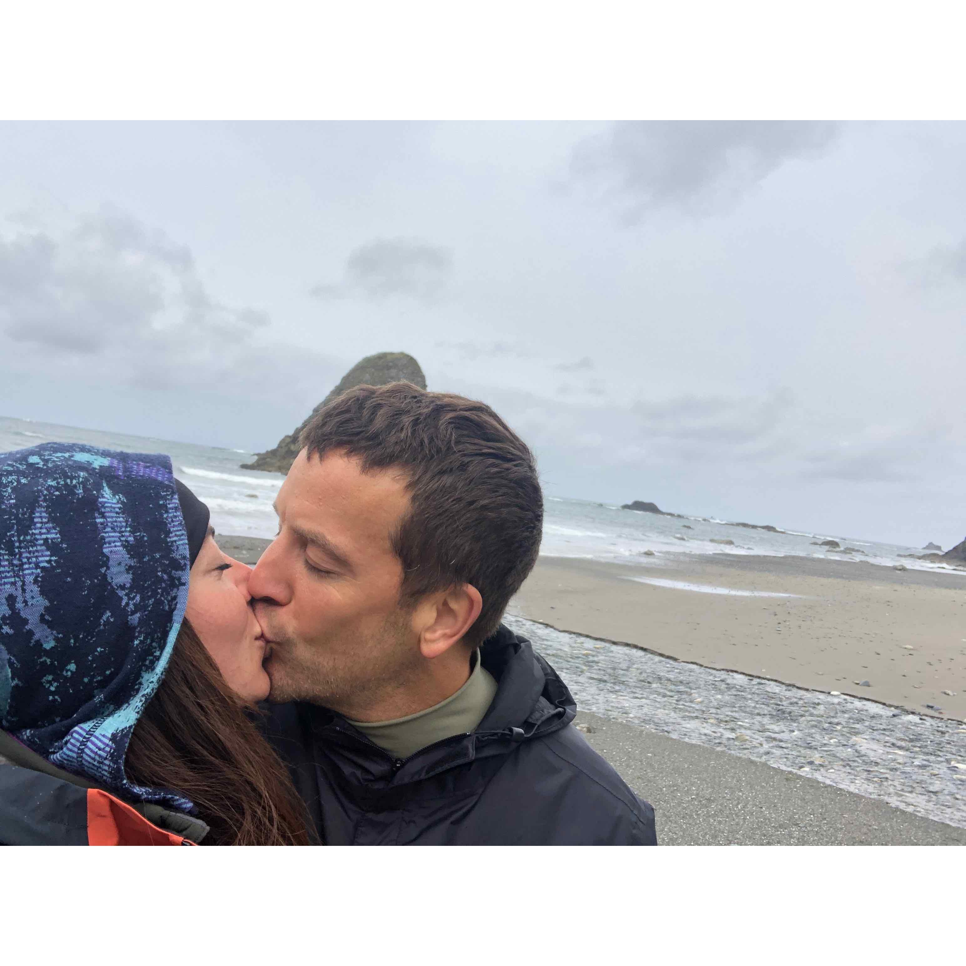 One of our first pictures as an engaged couple!