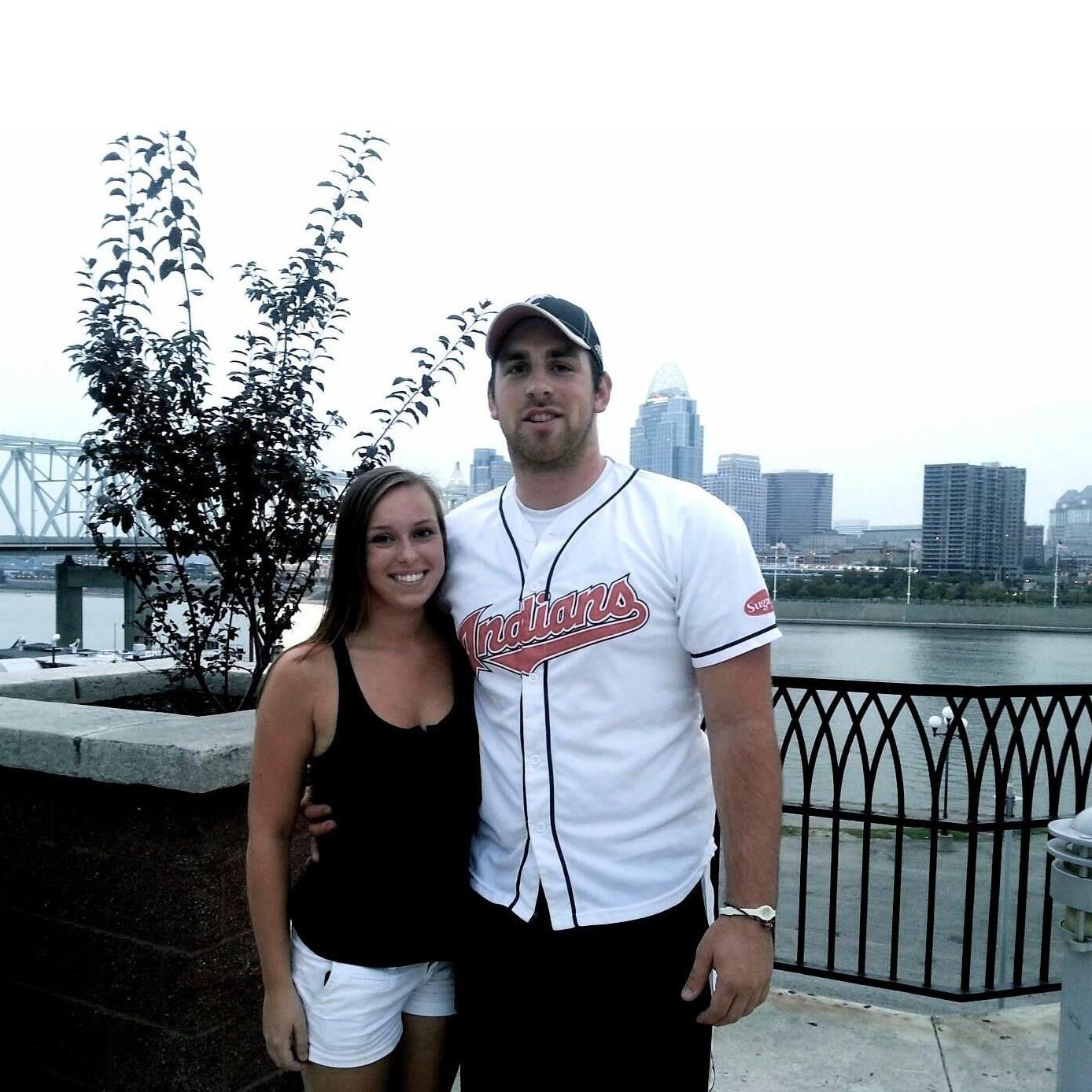 A Reds fan and an Indians fan. Cincinnati, Ohio 2013
