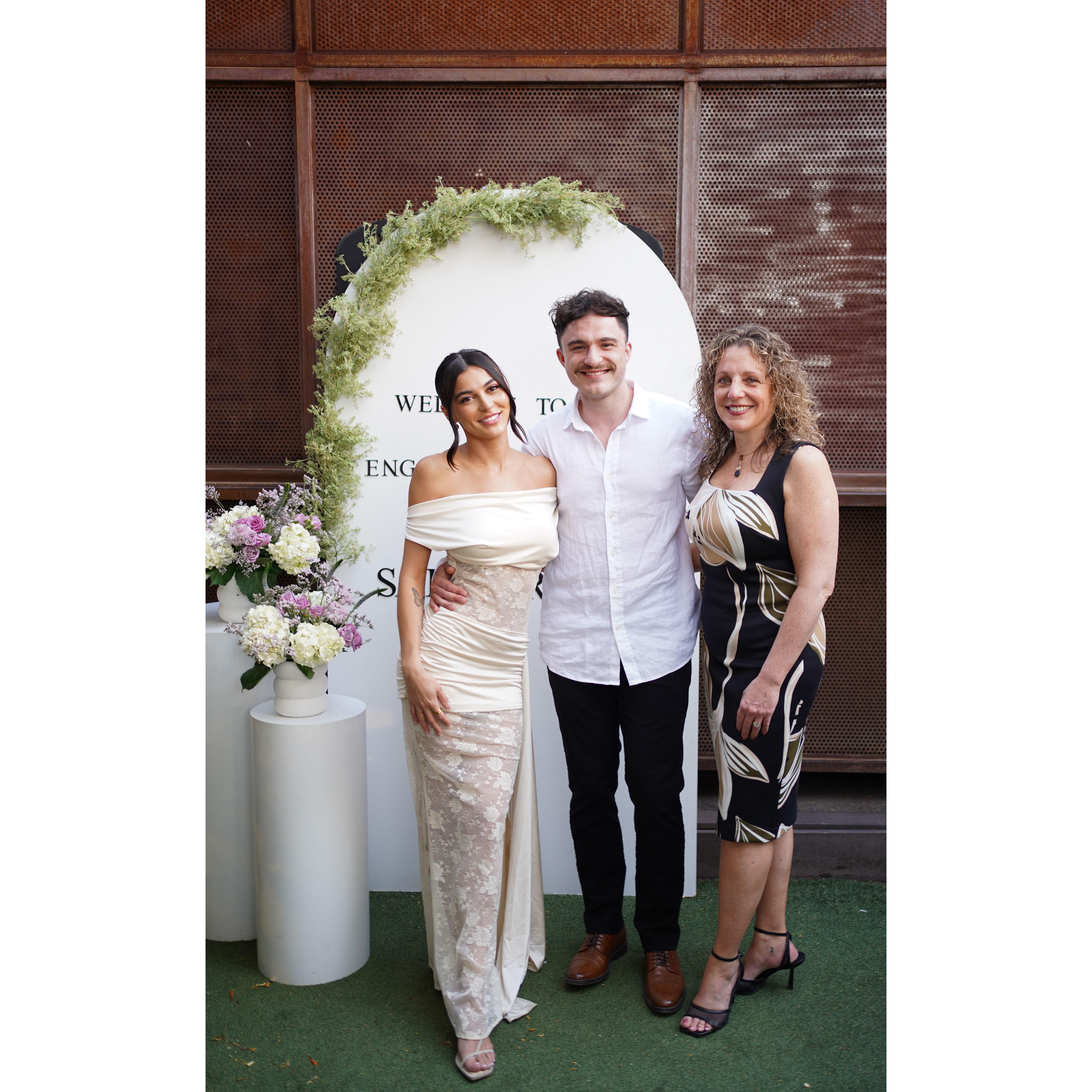 Sara, Roger, and his mom