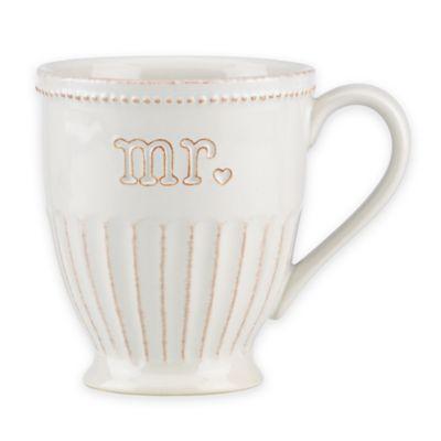Lenox® French Perle "Mr." Mug in White