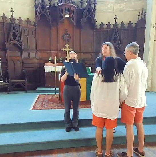 On Pride Sunday, we were blessed by Pastor Heidi at the Trinity Lutheran Church