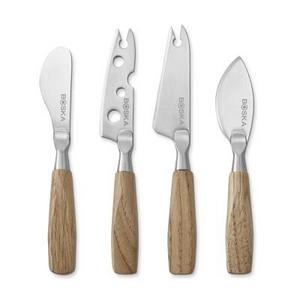 Boska Mini Oak Cheese Knives, Set of 4