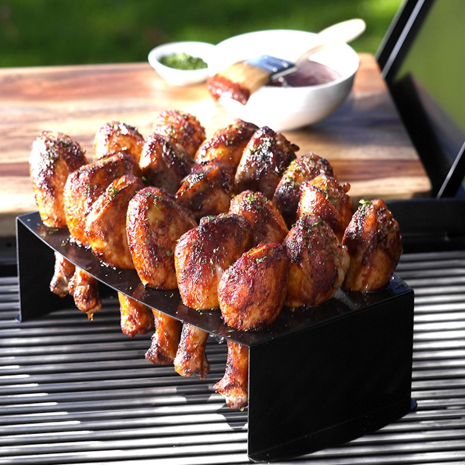 Cuisinart 4-in-1 BBQ Basket with Chicken WingRack 