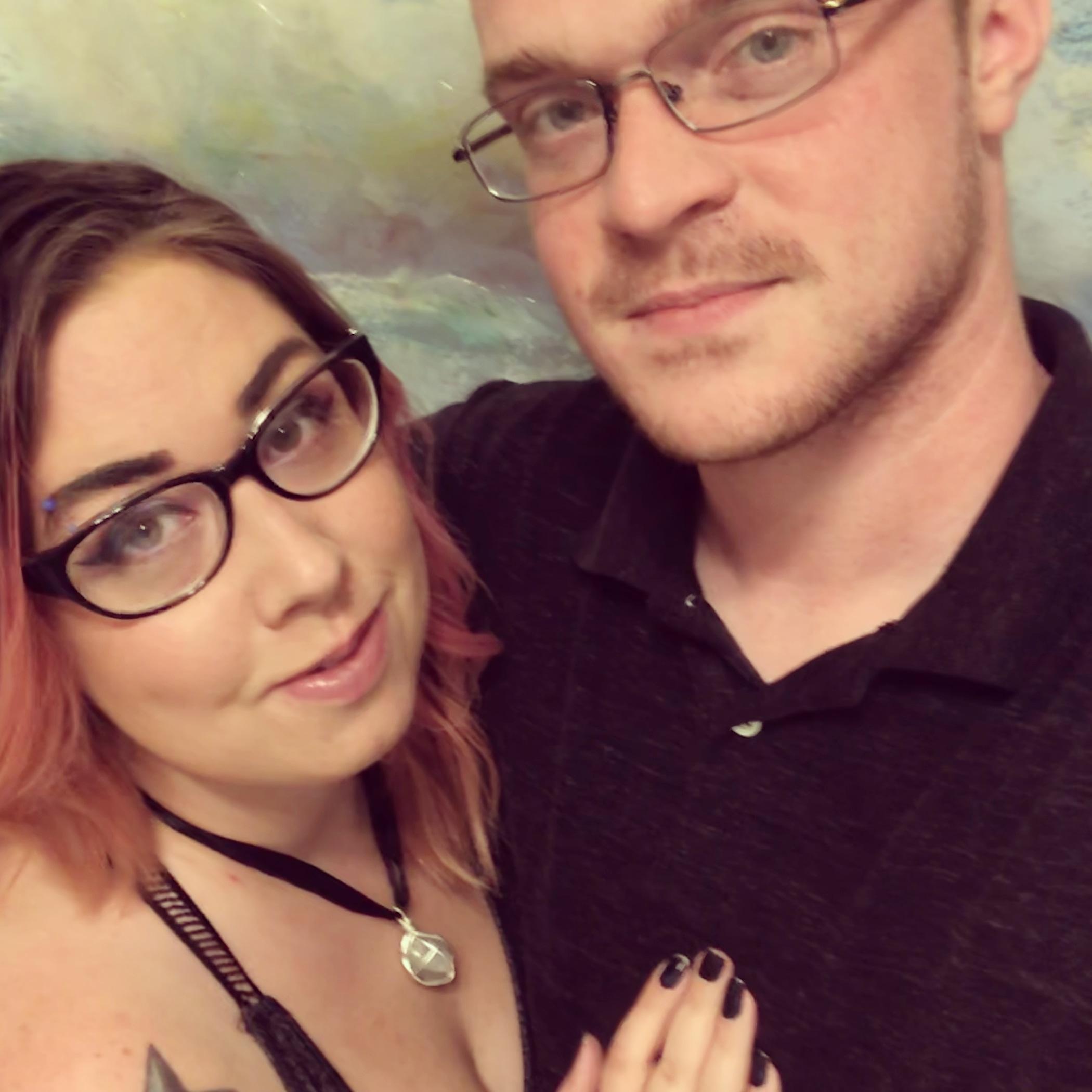 A quick couples photo before out date at Fort Myers Beach, Dixie Fish Co.