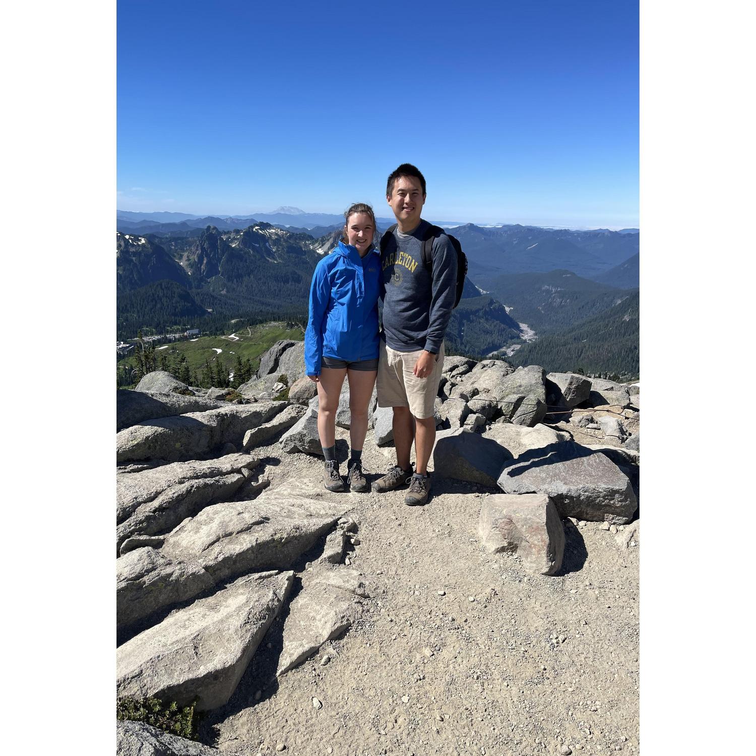 Views while hiking Rainier