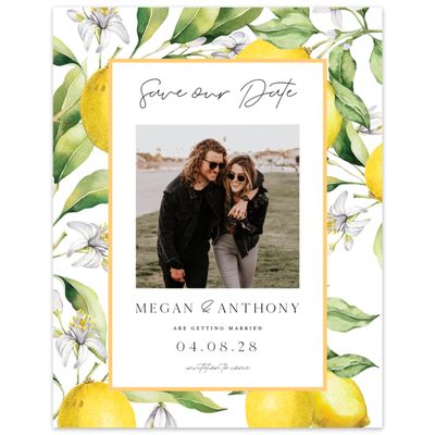 White Rustic Wedding Digital Save the Date - Praga Photo