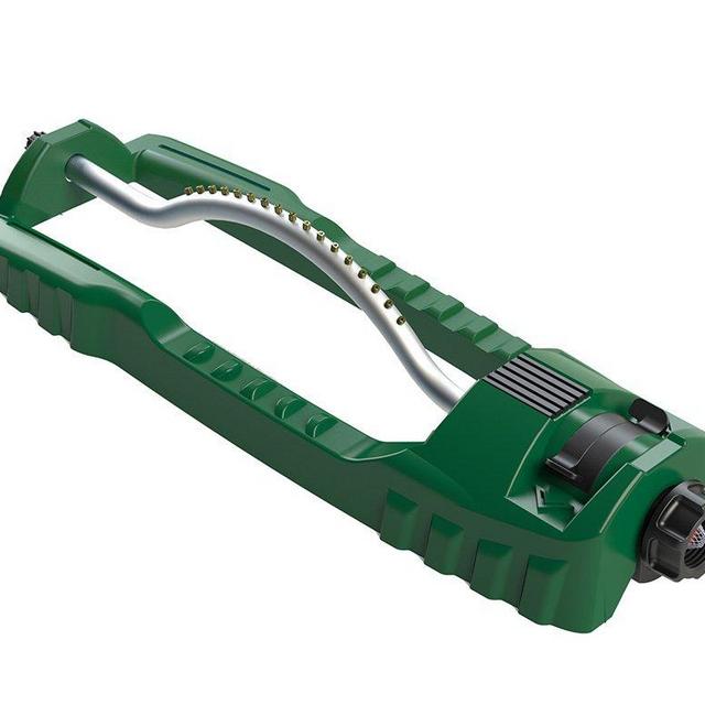 Orbit 56761 Oscillating Sprinkler with Stable Base and Custom Pattern Dial, Waters up to 3600 Sq Ft