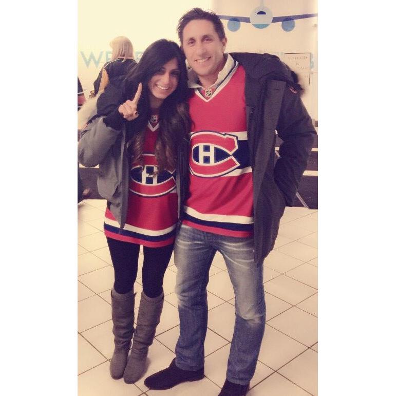Fais' first NHL hockey game (obviously a Habs one!)