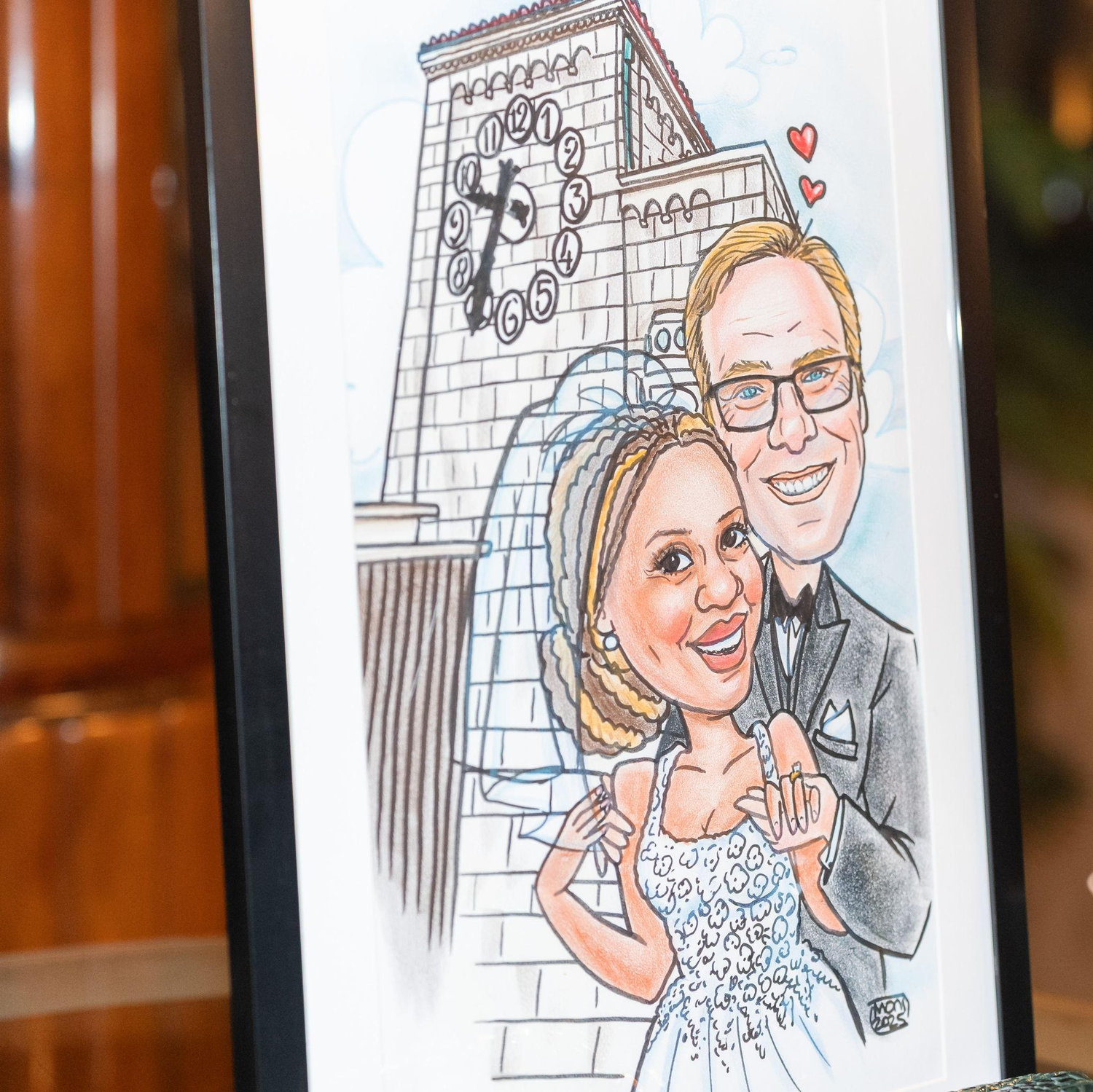I love that so many people took home a drawing of themselves. We have ours up on the wall at home!