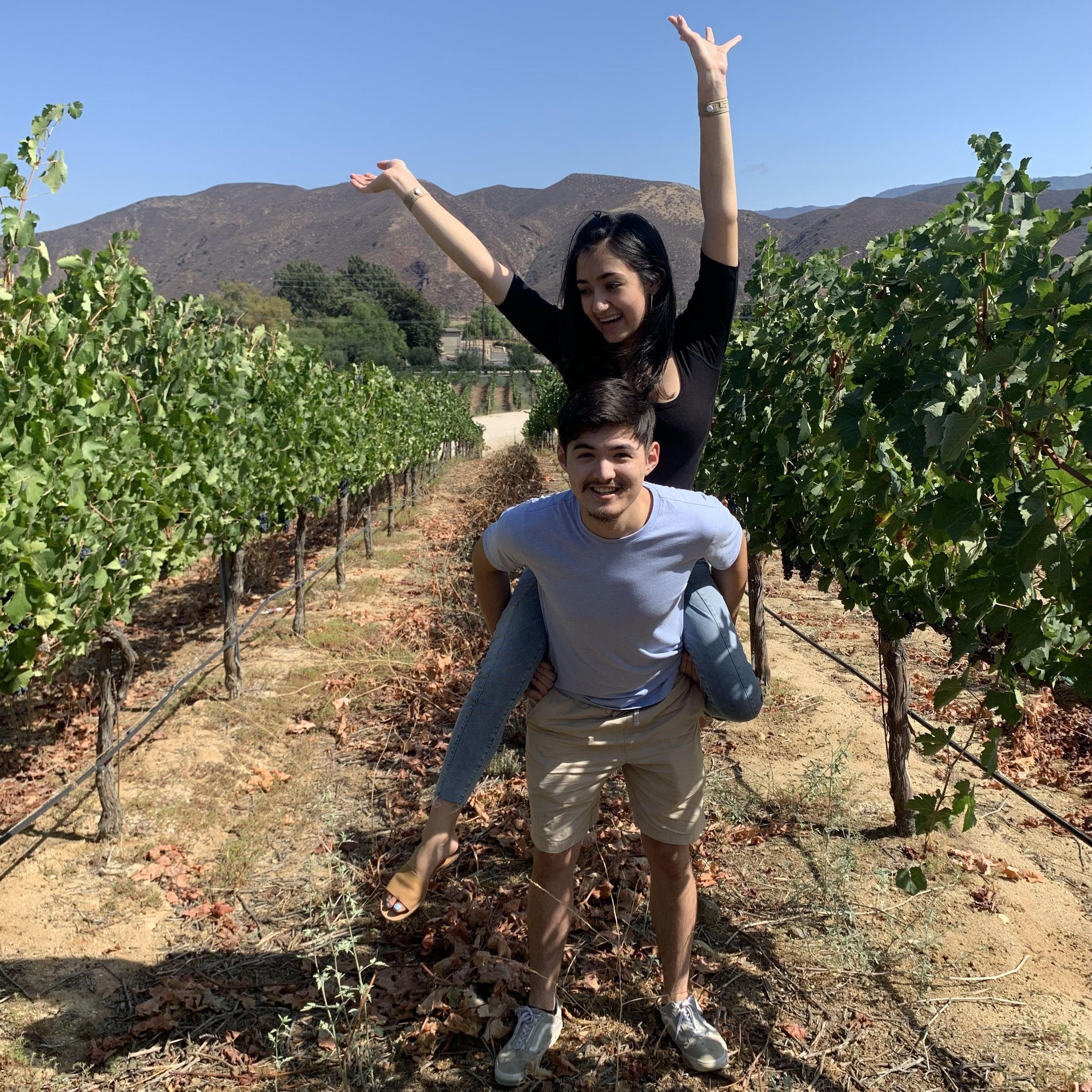 Exploring a winery in Temecula. August 2021.