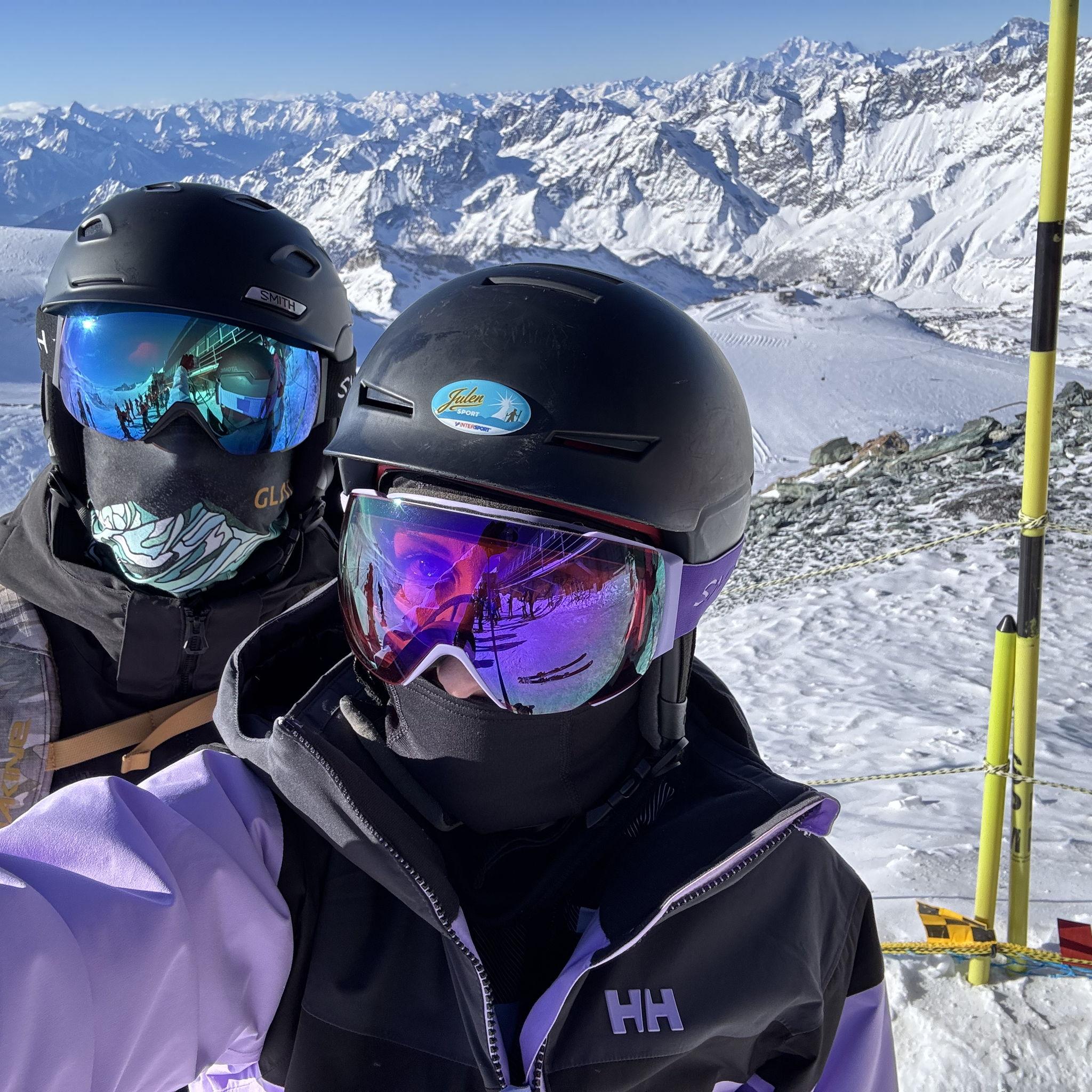 At the top of Glacier Paradise