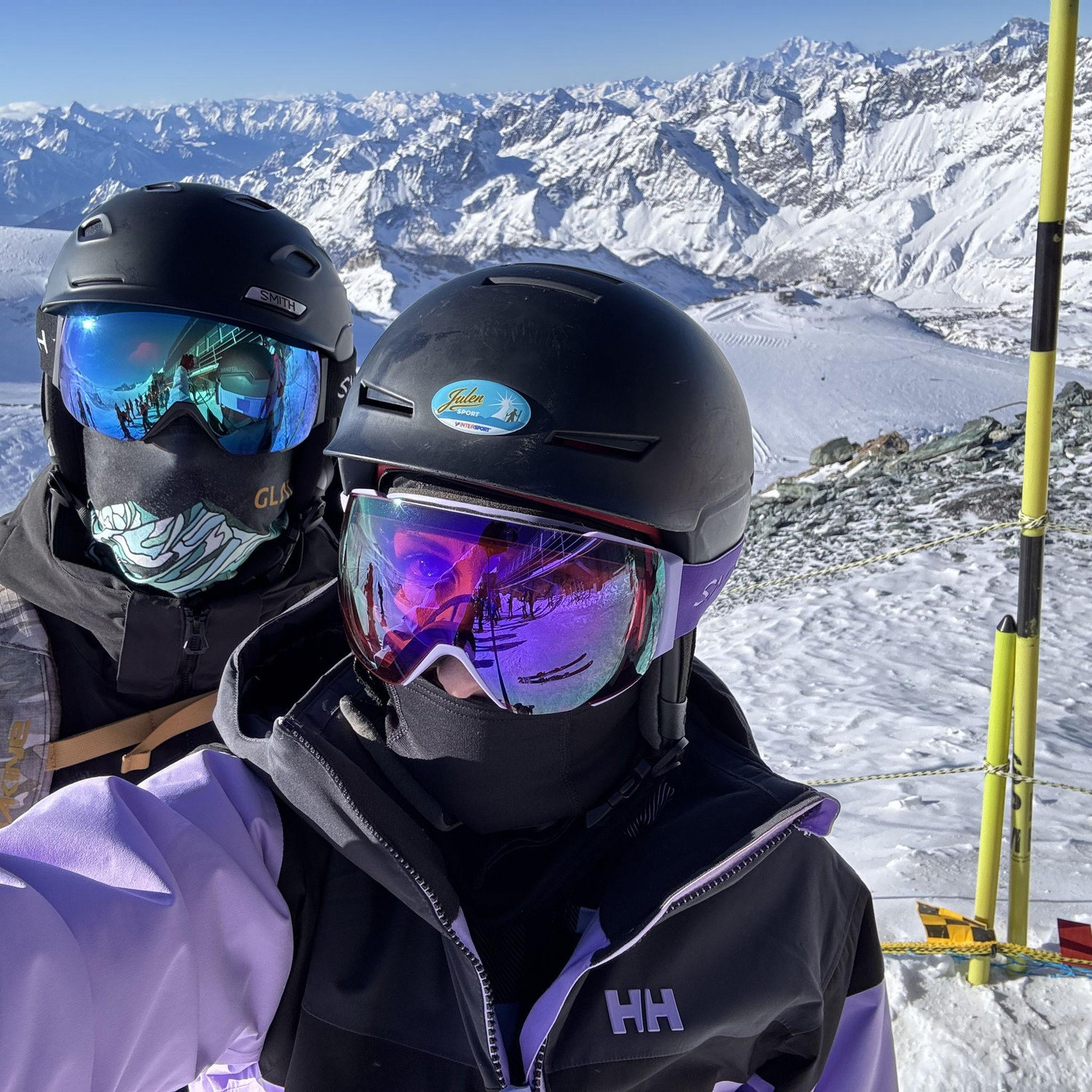 At the top of Glacier Paradise